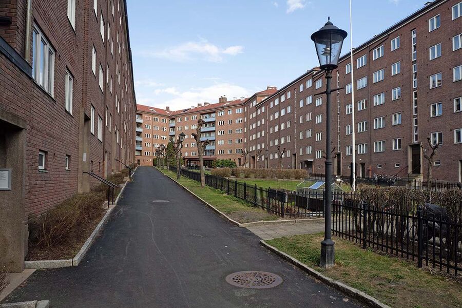 Engelsborg borettslag i Oslo skulle gå over til energibrønner – det førte til store og dyre skader. Foto: Georg Mathisen