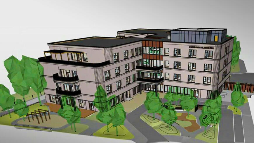 Tegning av Langevann helsesenter