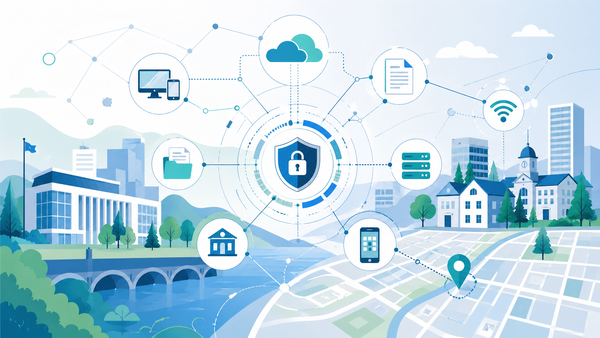 Bildet er generert ved bruk av KI og viser grafiske elementer ved bruk av digitalisering.