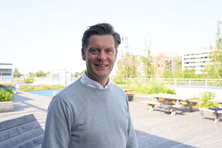 Markedsdirektør Stig Wiig Sørensen, Ahlsell, peker på at den digitale veksten først og fremst handler om å gjøre hverdagen enklere for proffkunden. Eva Sundby Skuland