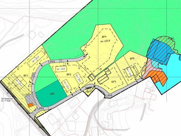 Utsnitt fra revidert plankartet for Ørnakula