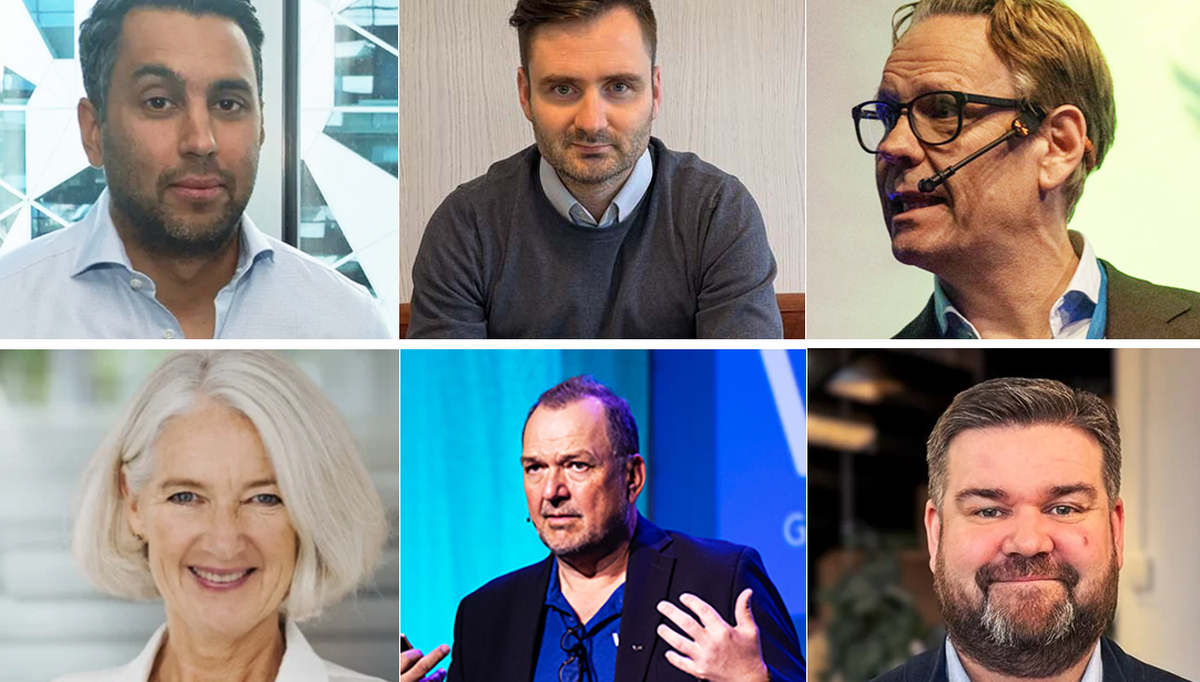 Disse bransjefolkene deltar i denne seksjonen. Fra venstre øverst Vanjeet Chatwal, COO – Anter AS, Morten Bogaard - Partner Deal Advisory - BDO, Anders Roesgaard-Gran - Salgsdirektør - Brødrene Dahl. Nede fra venstre:Marianne W. Røiseland, Adm.direktør – Rørentreprenørene Norge, Anders Almestad, konsernsjef – VB Gruppen, og Espen Haaland, Avdelingssjef Teknisk avdeling/ FO Bygg - Skanska Norge. Disse bransjefolkene deltar i denne seksjonen. Fra venstre øverst Vanjeet Chatwal, COO – Anter AS, Morten Bogaard - Partner Deal Advisory - BDO, Anders Roesgaard-Gran - Salgsdirektør - Brødrene Dahl. Nede fra venstre:Marianne W. Røiseland, Adm.direktør – Rørentreprenørene Norge, Anders Almestad, konsernsjef – VB Gruppen, og Espen Haaland, Avdelingssjef Teknisk avdeling/ FO Bygg - Skanska Norge.