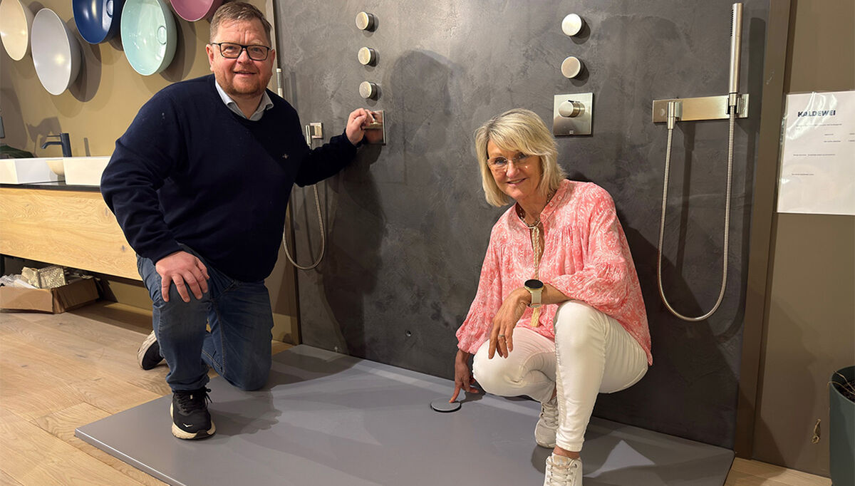 Daglig leder Lars Henrik Andresen, og Anita Sagen i Oslo VVS Senter skal viser frem et bredt utvalg av europeiske merkevarer under VVS-dagene.- Vi gleder oss virkelig til å vise dette frem for rørleggere, og interiørarkitekter.