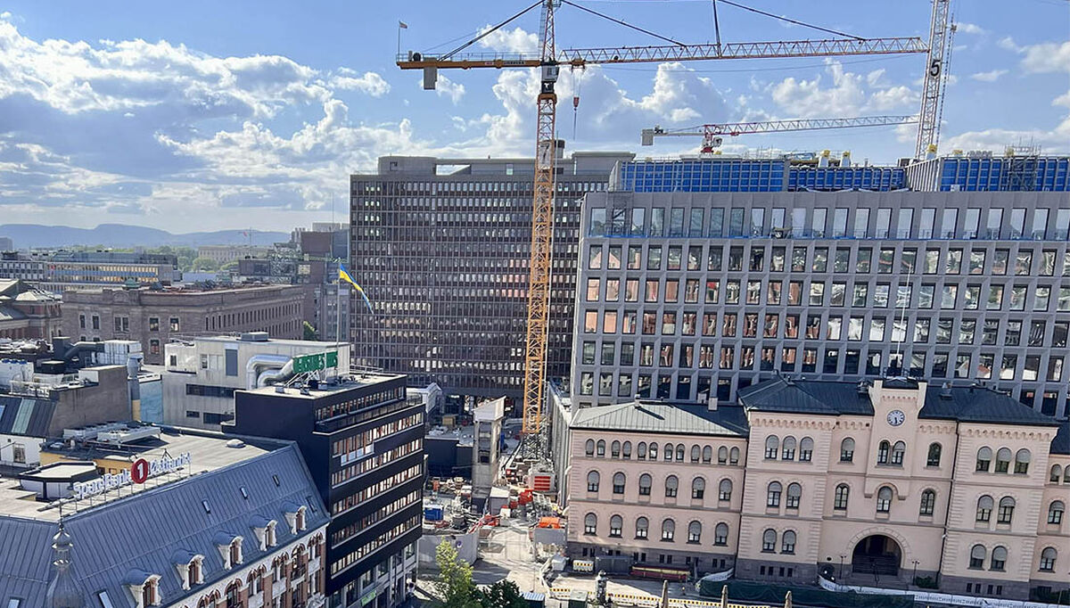 Bilde av Youngstorget. FOTO: Rolf Iver Mytting Hagemoen.