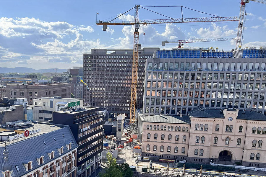 Bilde av Youngstorget. FOTO: Rolf Iver Mytting Hagemoen.