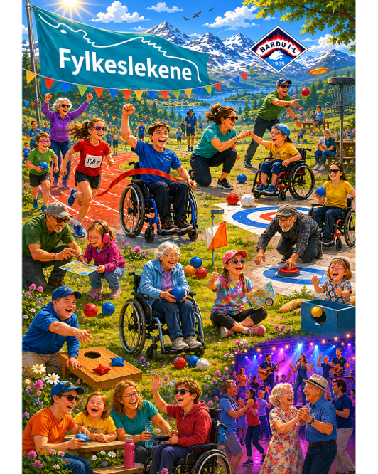 Bildet er laget ved bruk av KI ved Bardu IL