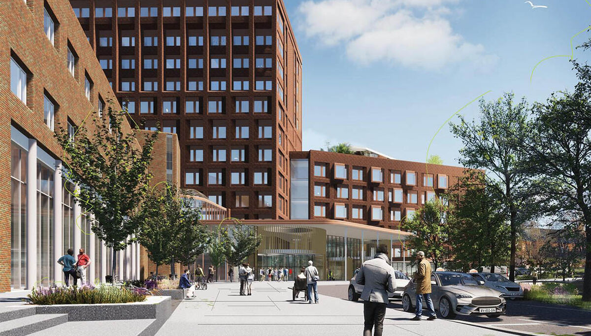 Illustrasjon Nye Rikshospitalet Illustrasjon Nye Rikshospitalet