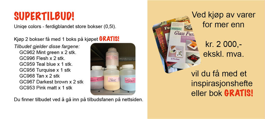Tilbud Uniq color og gratis bøker