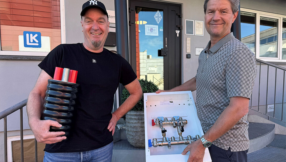 Terje Fjellstad og Jarle Amble fra LK Systems AS.