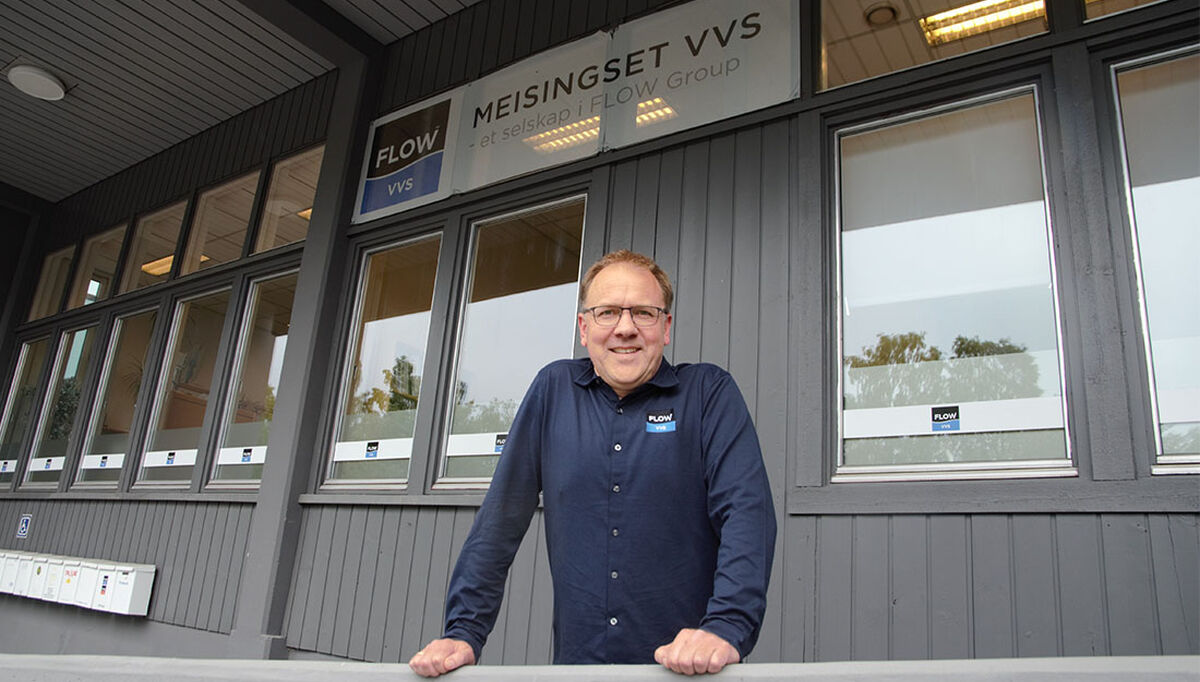 Daglig leder i FLOW Meisingset VVS, Mads Meisingset. Daglig leder i FLOW Meisingset VVS, Mads Meisingset.