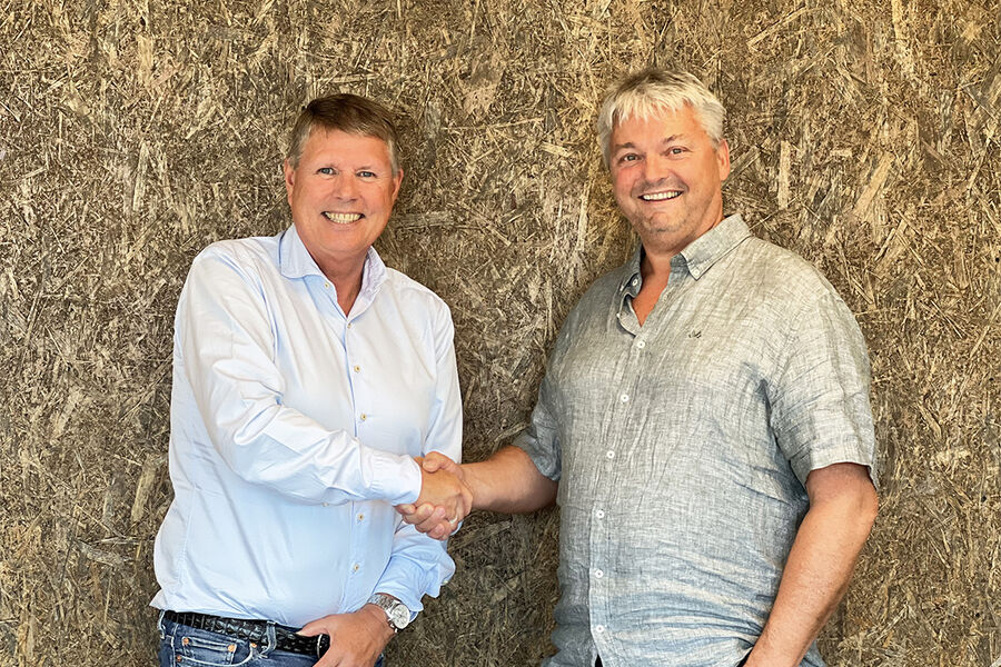 Rørlegger 1 fra Tiller utenfor Trondheim, har nå blitt en del av Anter AS. Fra venstre, Ronald Karlsen-Lilleberg, konsernsjef i Anter, og Kjell Ingar Helgemo, daglig leder og partner i Rørlegger 1 AS.