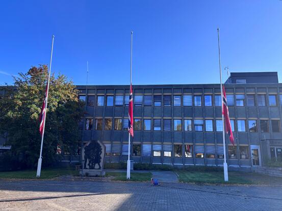 Flagg på halv stang