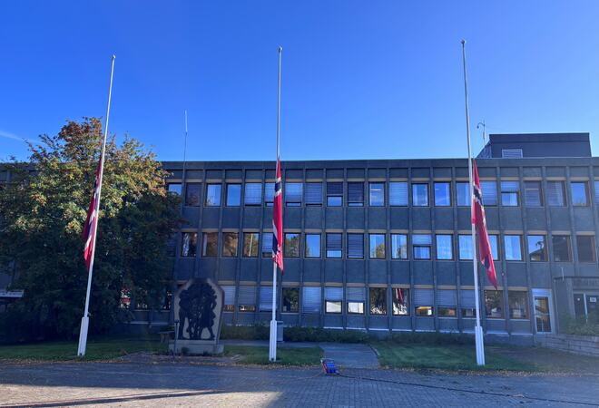 Flagg på halv stang