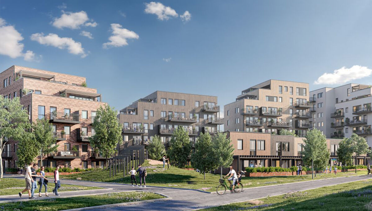 Godt salg gir byggestart på byggetrinn 2 på Lillebytunet i Trondheim Godt salg gir byggestart på byggetrinn 2 på Lillebytunet i Trondheim