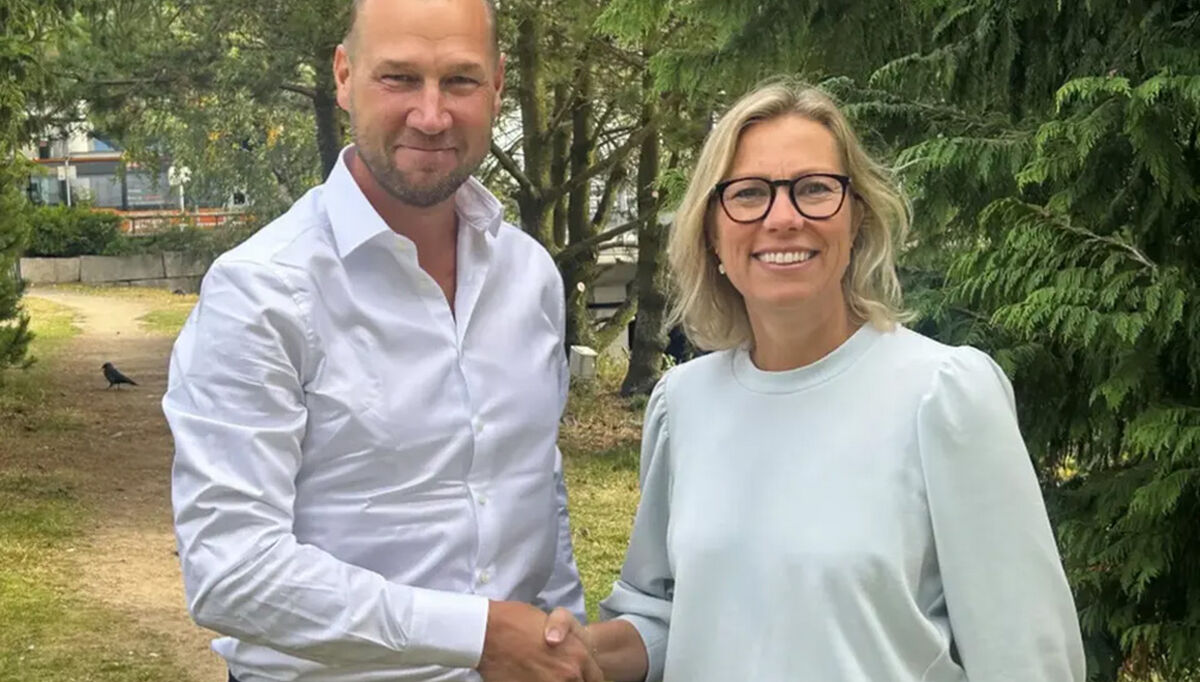FUSJONERER: Viktor Svensson (Rejlers) og Kristin O Augestad (Multiconsult) | Foto: Multiconsult/Rejlers