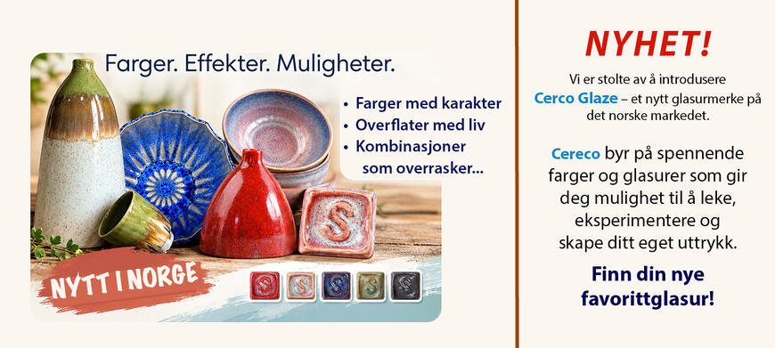 Introduksjon av Cerco glasurer med prikker