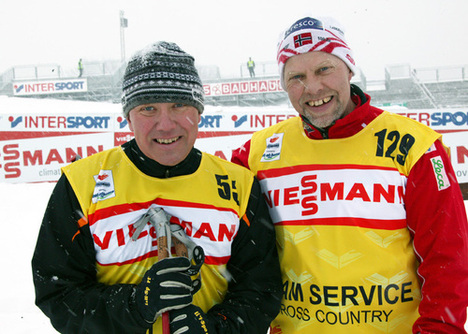ULF OCH PERRY OLSSON från Söderhamn har succes i skid-VM som vallare åt Polen och Norge. Foto: KJELL-ERIK KRISTIANSEN ULF OCH PERRY OLSSON från Söderhamn har succes i skid-VM som vallare åt Polen och Norge. Foto: KJELL-ERIK KRISTIANSEN