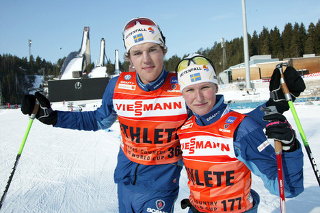 MAGDALENA PAJALA och sambon Jesper Modin på klassisk skidmark i Lahtis. Foto: KJELL-ERIK KRISTIANSEN MAGDALENA PAJALA och sambon Jesper Modin på klassisk skidmark i Lahtis. Foto: KJELL-ERIK KRISTIANSEN